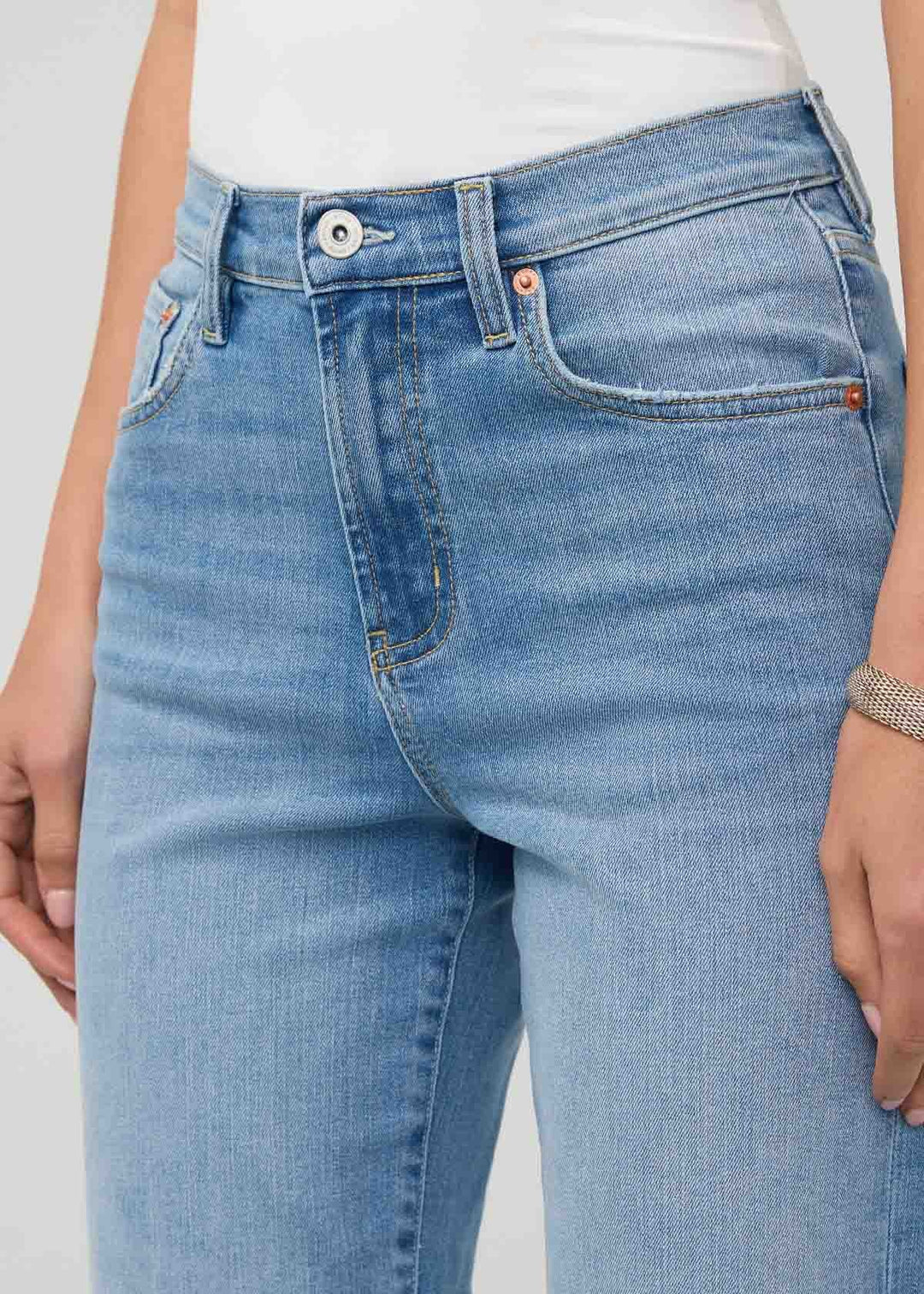 Duer Perf Denim+ High Rise Straight (Womens) | Current