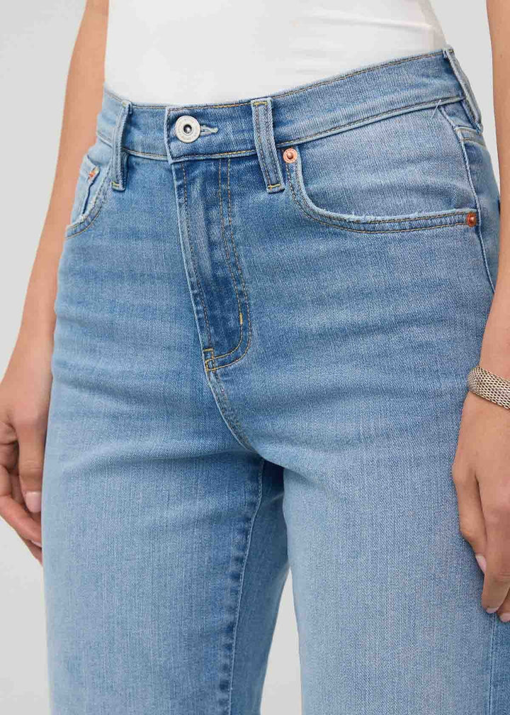 Duer Perf Denim+ High Rise Straight (Womens) | Current