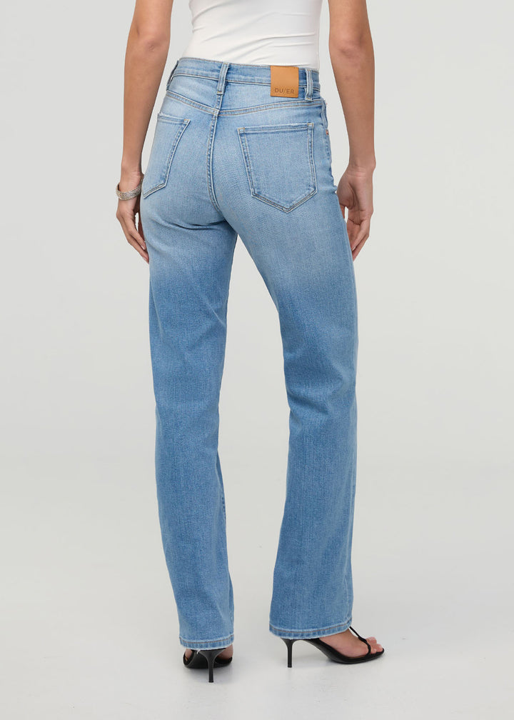 Duer Perf Denim+ High Rise Straight (Womens) | Current