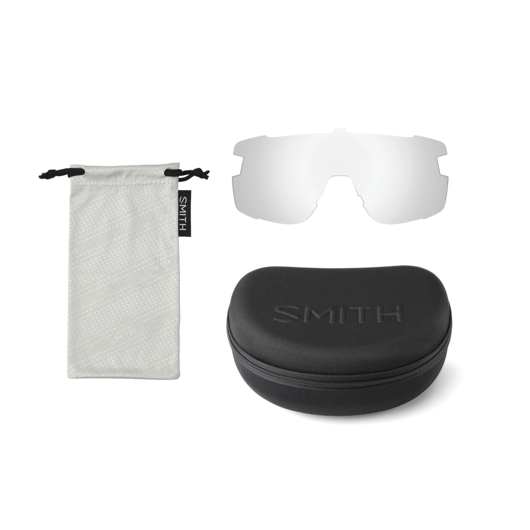 Smith Wildcat Matte Black | ChromaPop Red Mirror