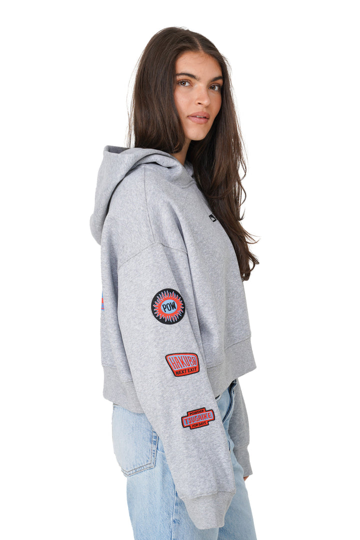 Notice The Reckless Womens Cropped Hoodie