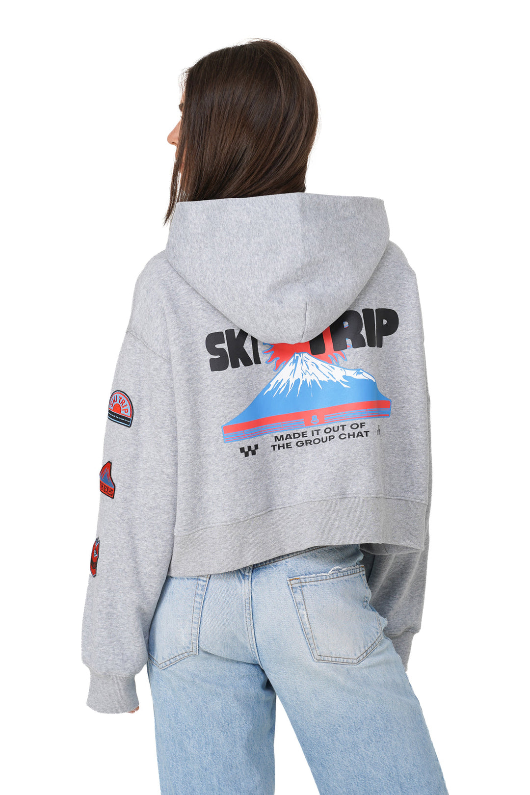 Notice The Reckless Womens Cropped Hoodie