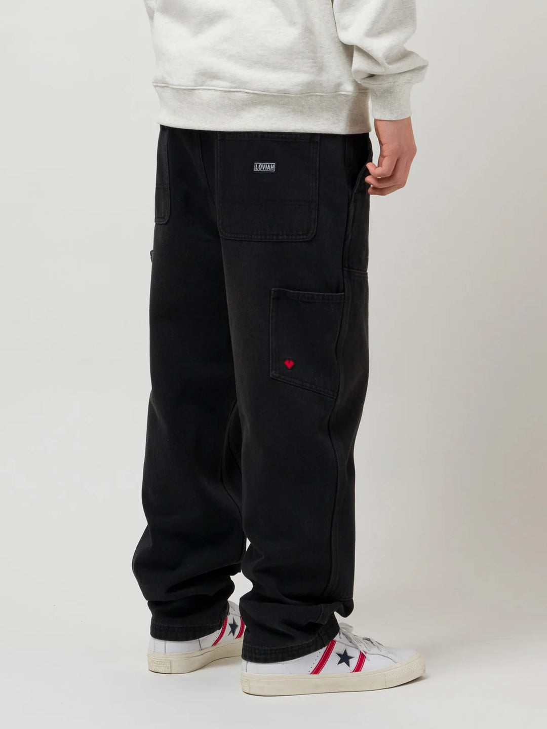 Loviah Work Denim Sand Blasted | Dirty Wash Black Fade 34
