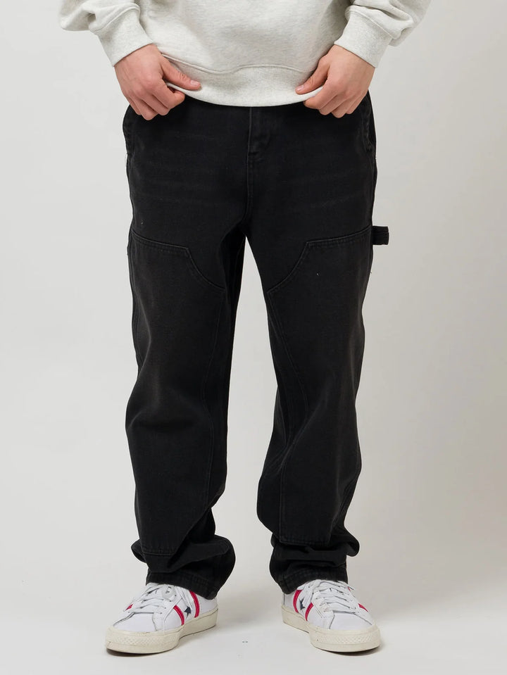 Loviah Work Denim Sand Blasted | Dirty Wash Black Fade 34