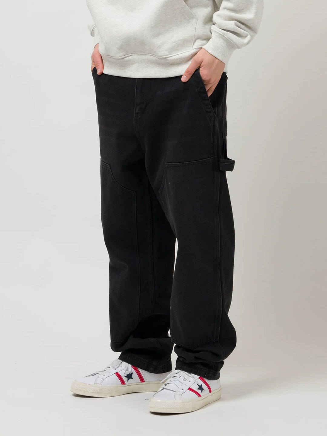 Loviah Work Denim Sand Blasted | Dirty Wash Black Fade 34