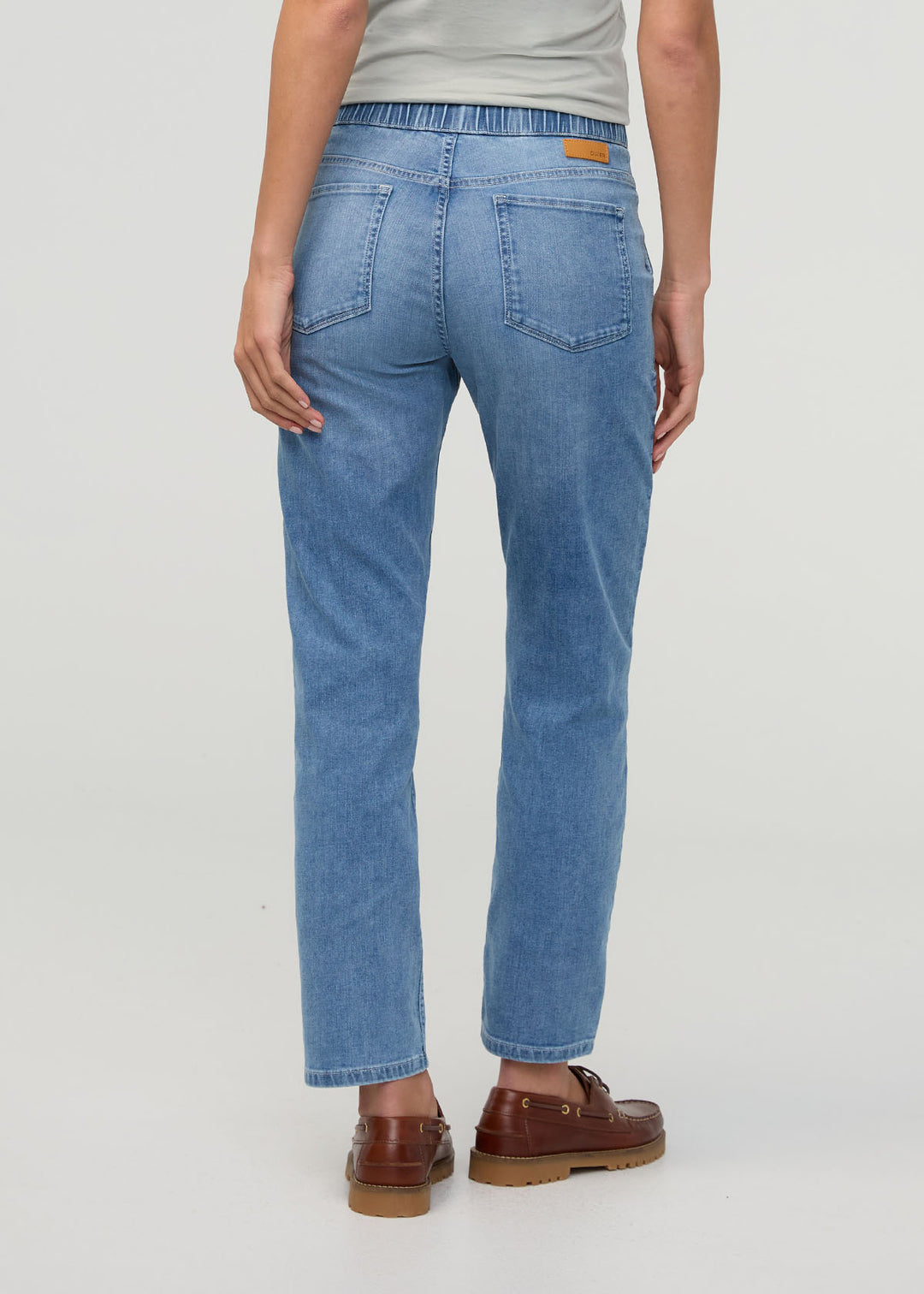 Duer Perf Denim Lite Harbour Pant 27" (Womens) | Light Stone