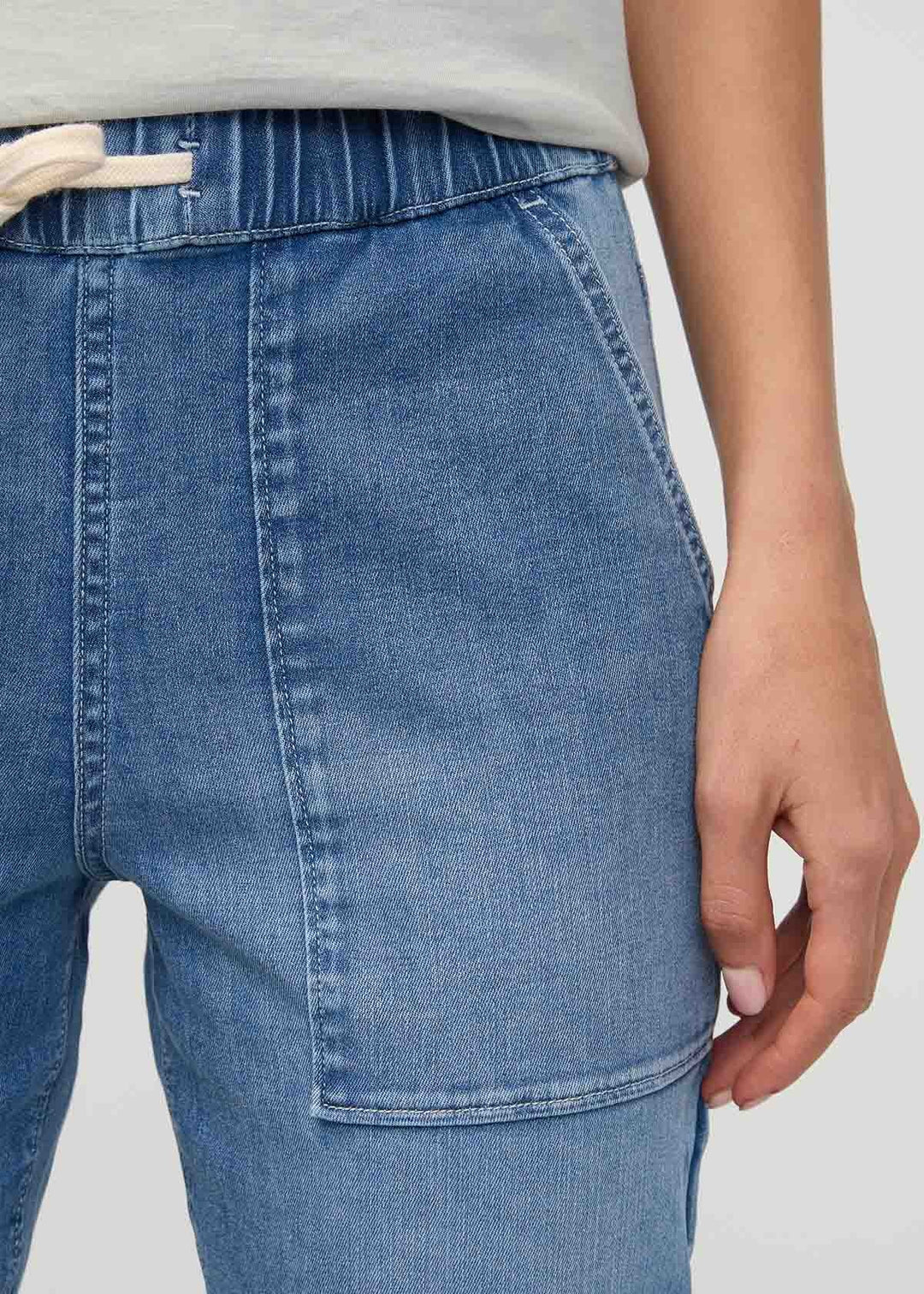 Duer Perf Denim Lite Harbour Pant 27" (Womens) | Light Stone