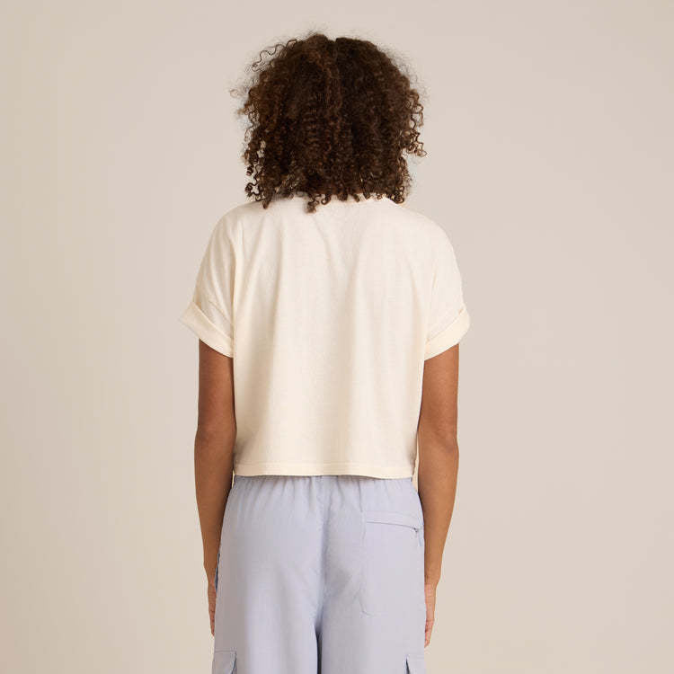 Roark Nature Cropped Boxy Tee (Women&