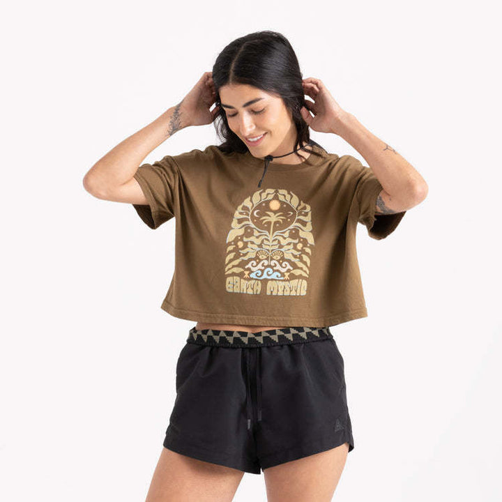 Roark Earth Mystic Cropped Boxy Tee (Women&