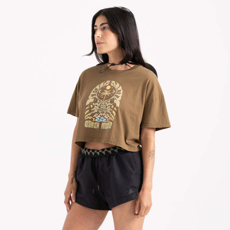 Roark Earth Mystic Cropped Boxy Tee (Women&