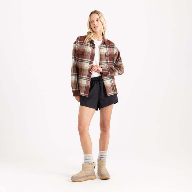 Roark Amberley Ls Flannel (Womens) | Sangria