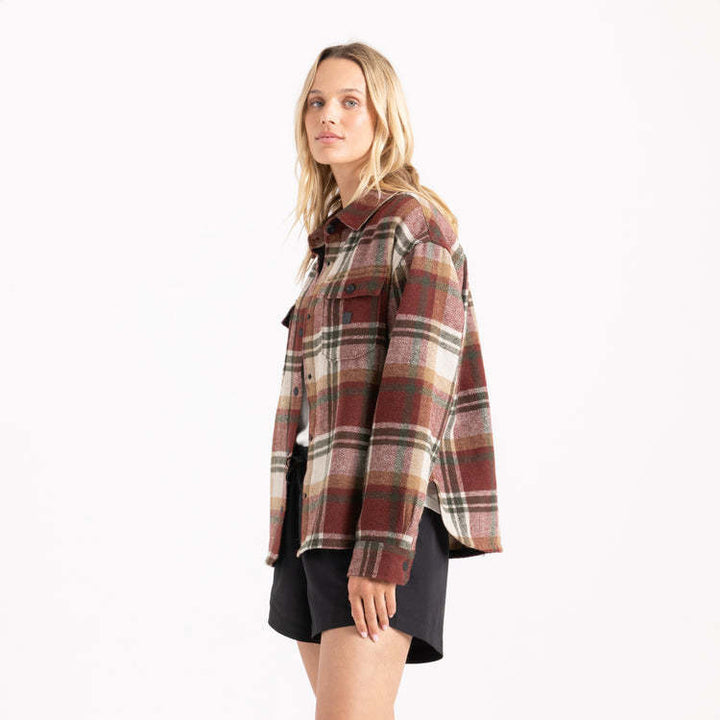 Roark Amberley Ls Flannel (Womens) | Sangria
