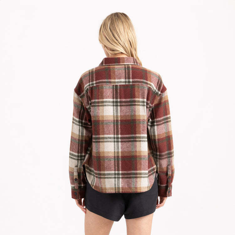 Roark Amberley Ls Flannel (Womens) | Sangria