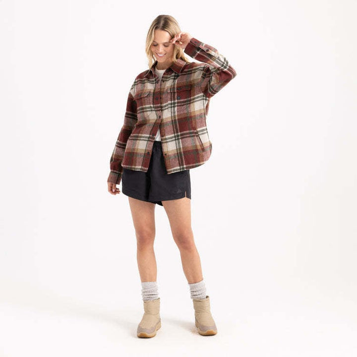 Roark Amberley Ls Flannel (Womens) | Sangria