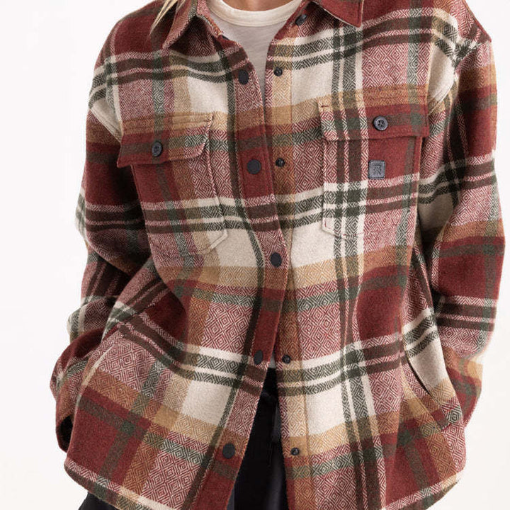 Roark Amberley Ls Flannel (Womens) | Sangria