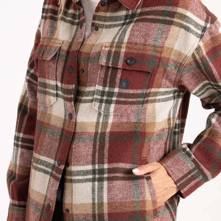 Roark Amberley Ls Flannel (Womens) | Sangria