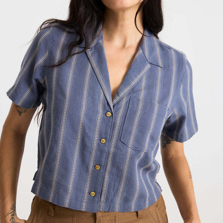 Roark Crosswinds Camp Ss Woven (Womens) | Neptune