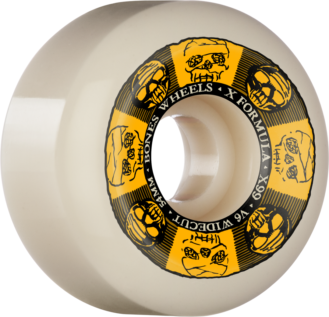 Bones Wheels X-Formula Black/Gold 99A V6 Widecut | Natural