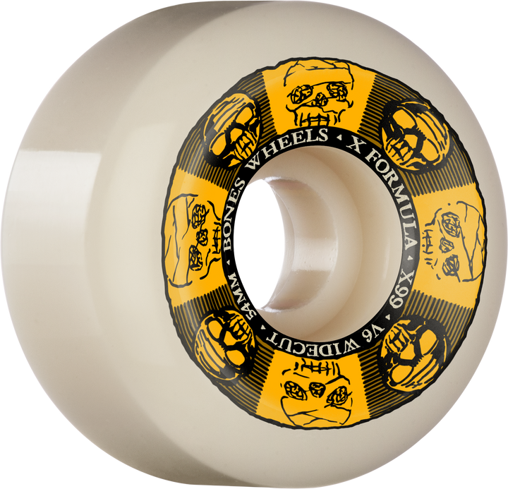 Bones Wheels X-Formula Black/Gold 99A V6 Widecut | Natural
