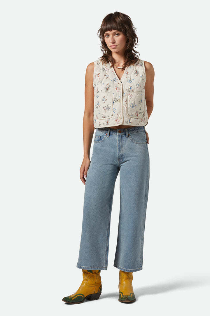 Brixton Margo Cropped 5 Pocket Pant (Womens) | Light Denim