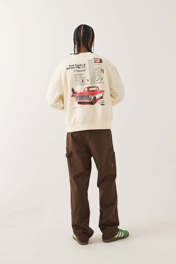 Brixton Mens Ford 71 Pickup Crew Fleece