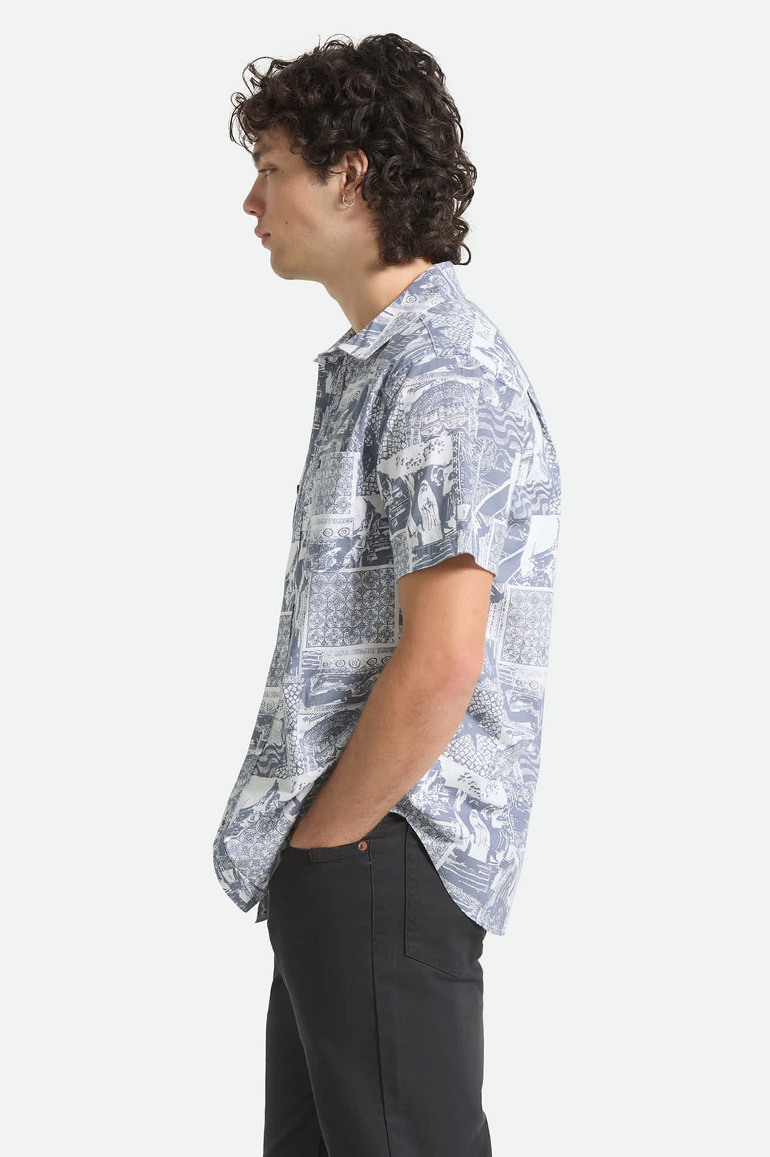 Brixton Charter Print Short Sleeve Woven (Men&