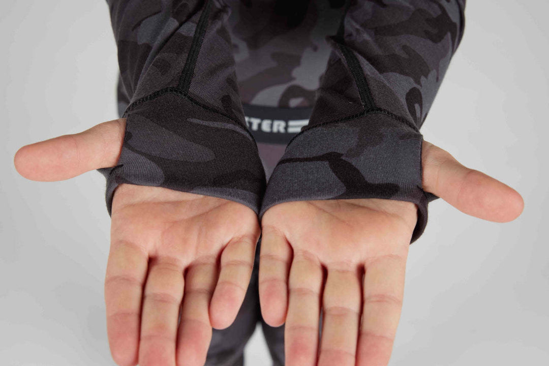 Airblaster Base Layer Top (Youth) 2026 | Black Dinoflage