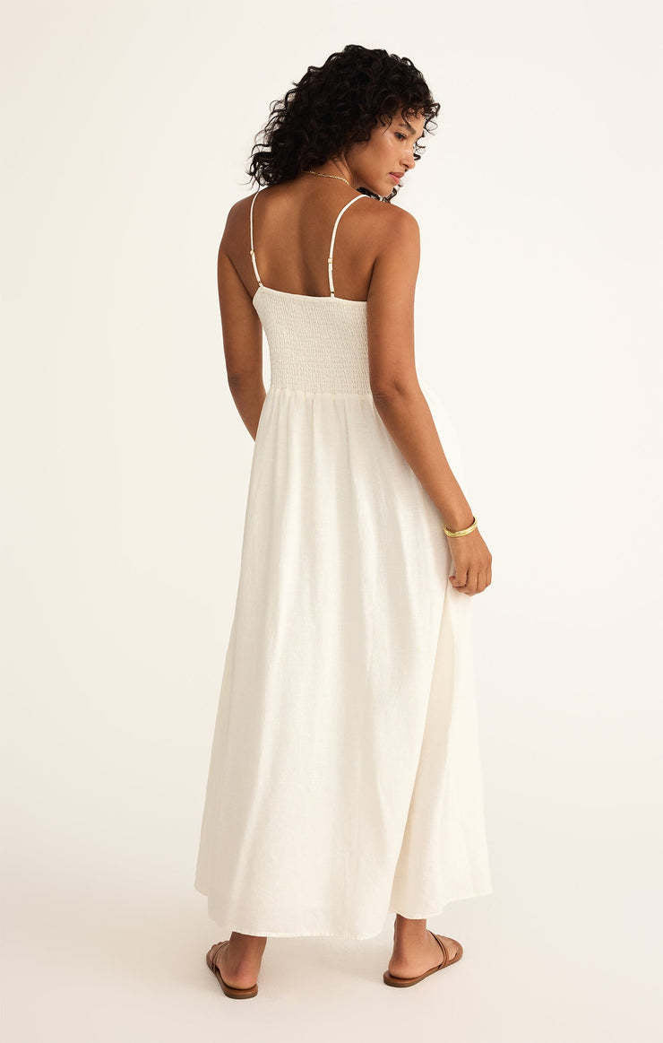 Z Supply Bayside Linen Maxi Dress | White