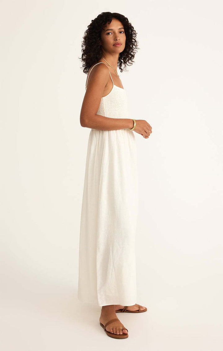 Z Supply Bayside Linen Maxi Dress | White
