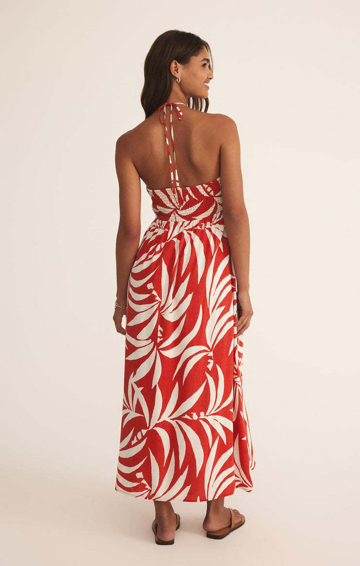 Z Supply Elodi Vacances Midi Dress | Cabana Red