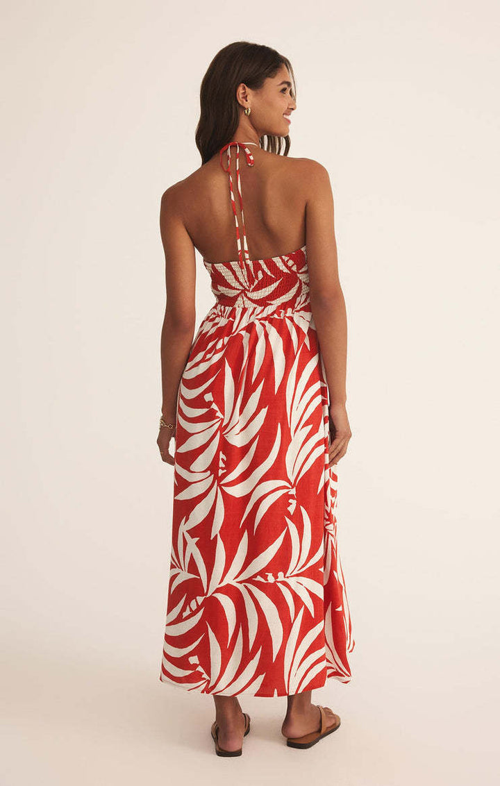 Z Supply Elodi Vacances Midi Dress | Cabana Red