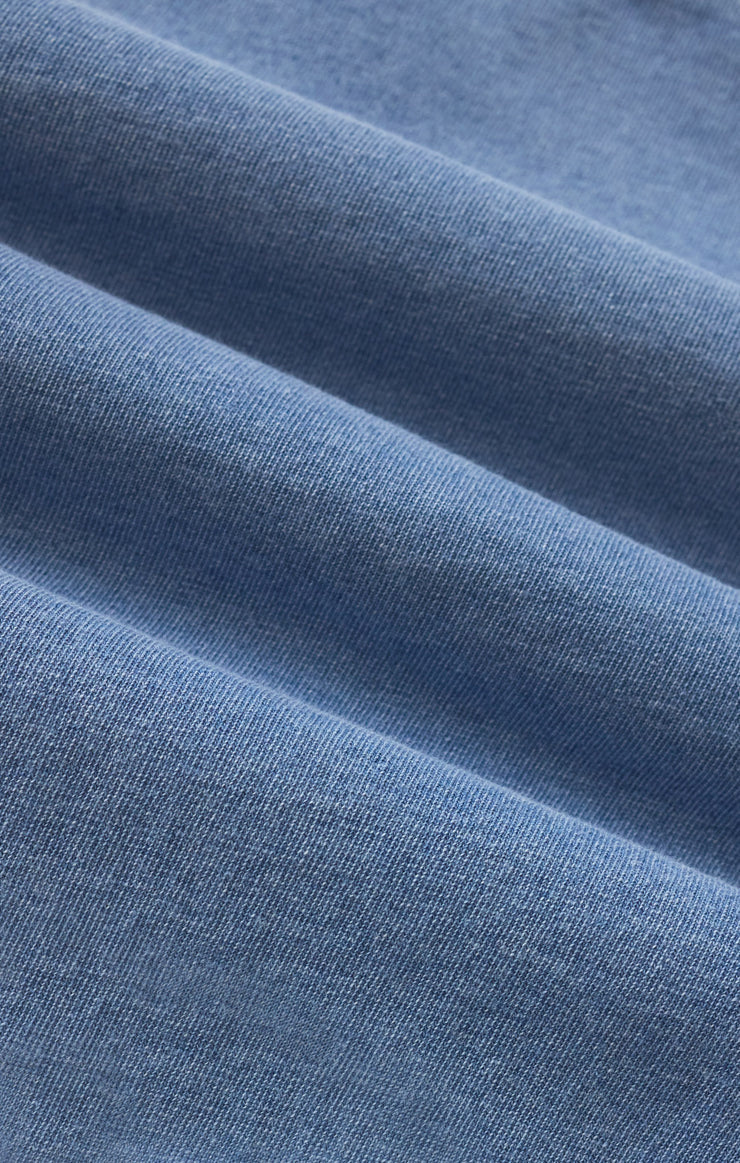 Z Supply Kalani Jersey Denim Dress | Santorini Indigo