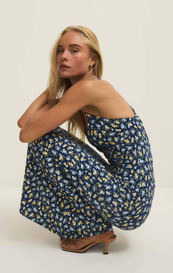 Z Supply Chiara Idra Ditsy Midi Dress | Eclipse