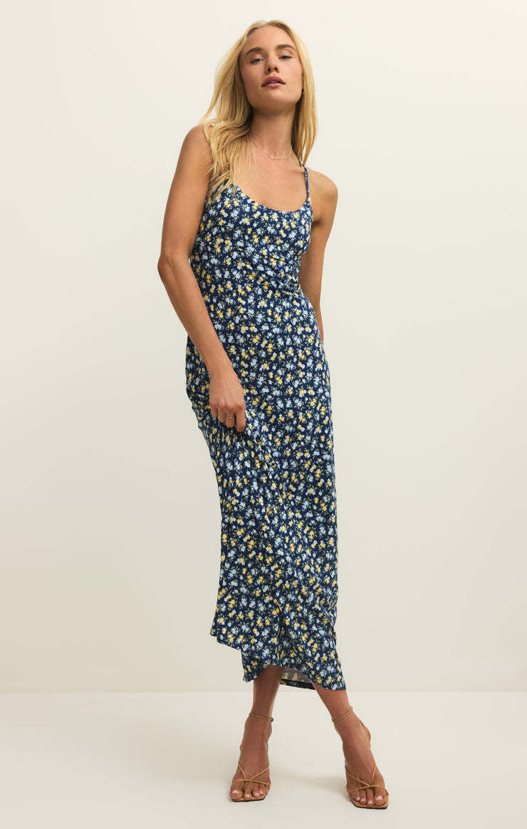 Z Supply Chiara Idra Ditsy Midi Dress | Eclipse