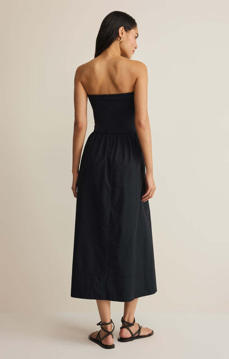 Z Supply Sunsought Strapless Midi Dress | Black