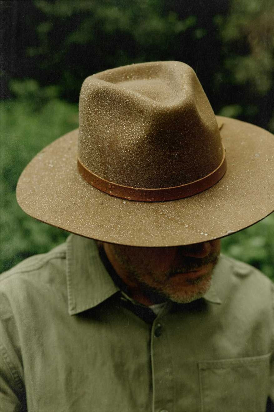Brixton Hawkins Wthr Guard Cowboy Hat (Unisex) | Coffee