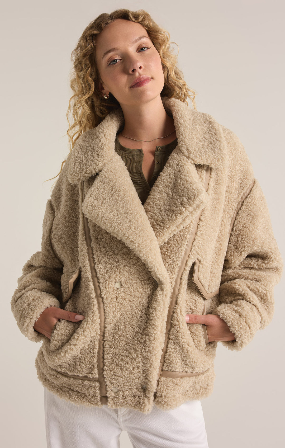 Z Supply Ari Sherpa Coat (Women&