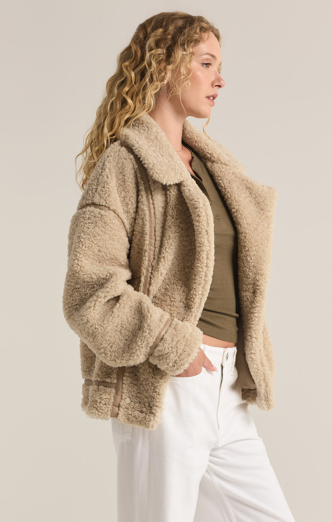 Z Supply Ari Sherpa Coat (Women&