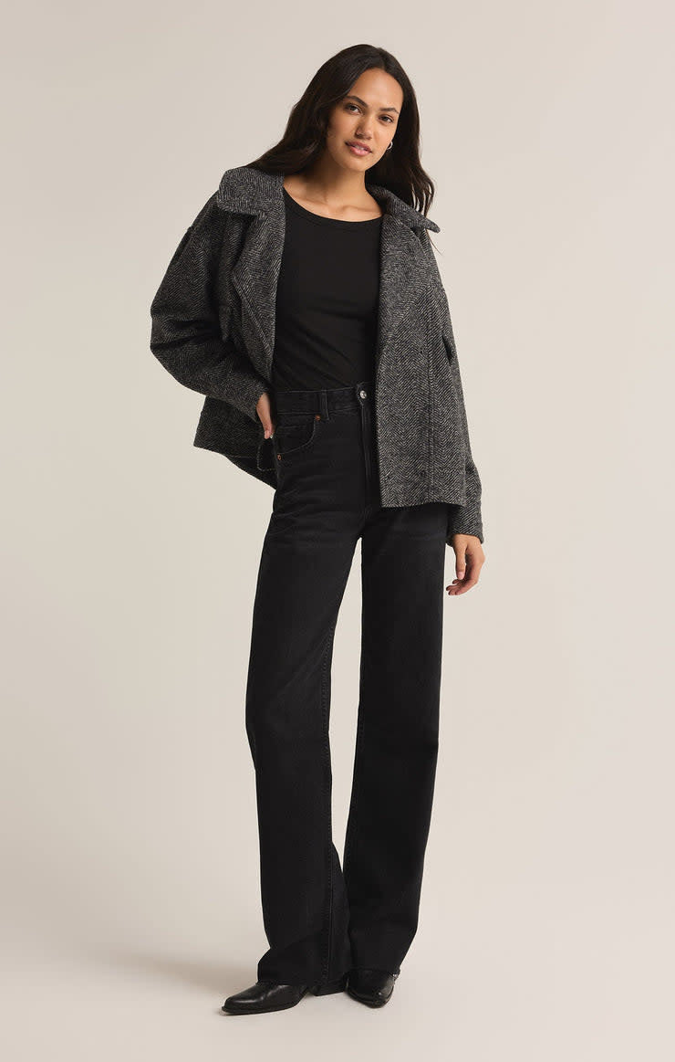 Z Supply Ari Herringbone Coat (Women&