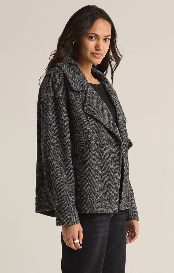 Z Supply Ari Herringbone Coat (Women&