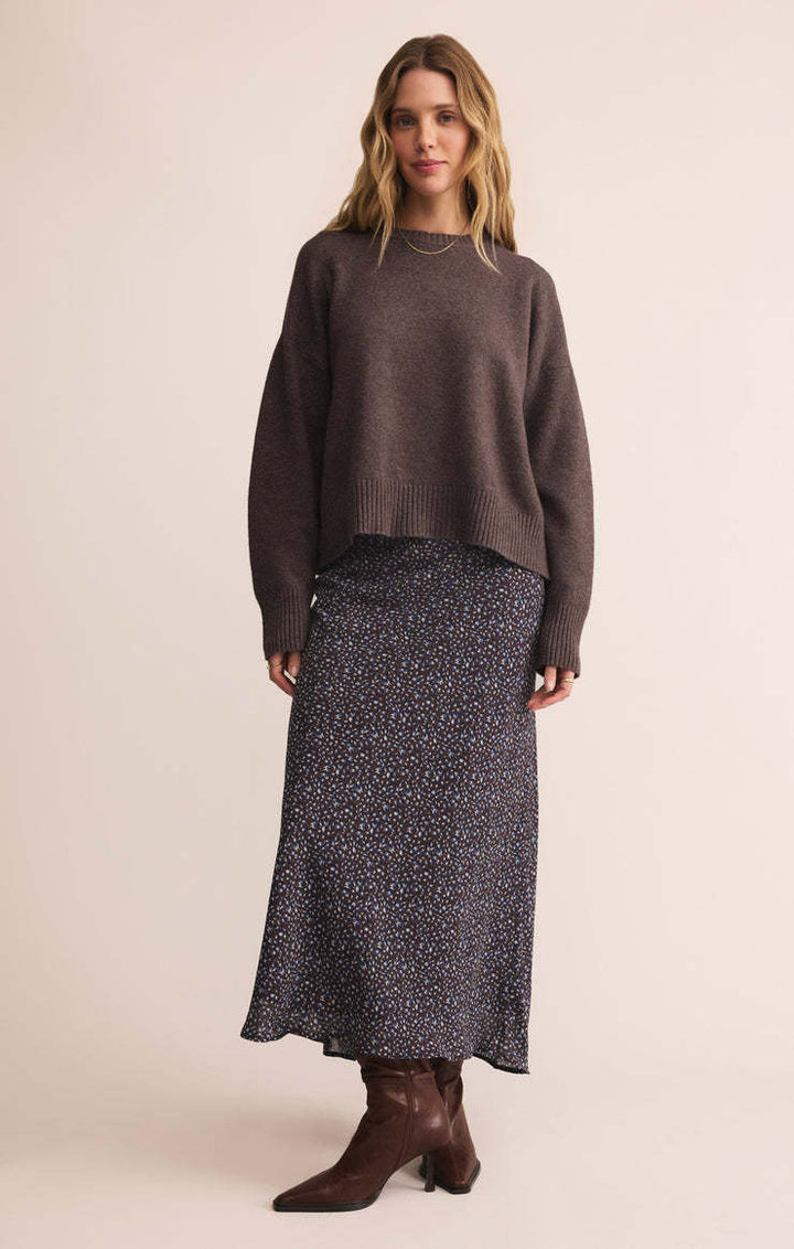 Z Supply Yelena Aspen Floral Maxi Skirt | Java