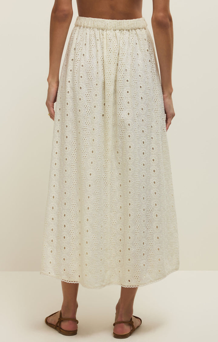 Z Supply Bria Eyelet Skirt | White