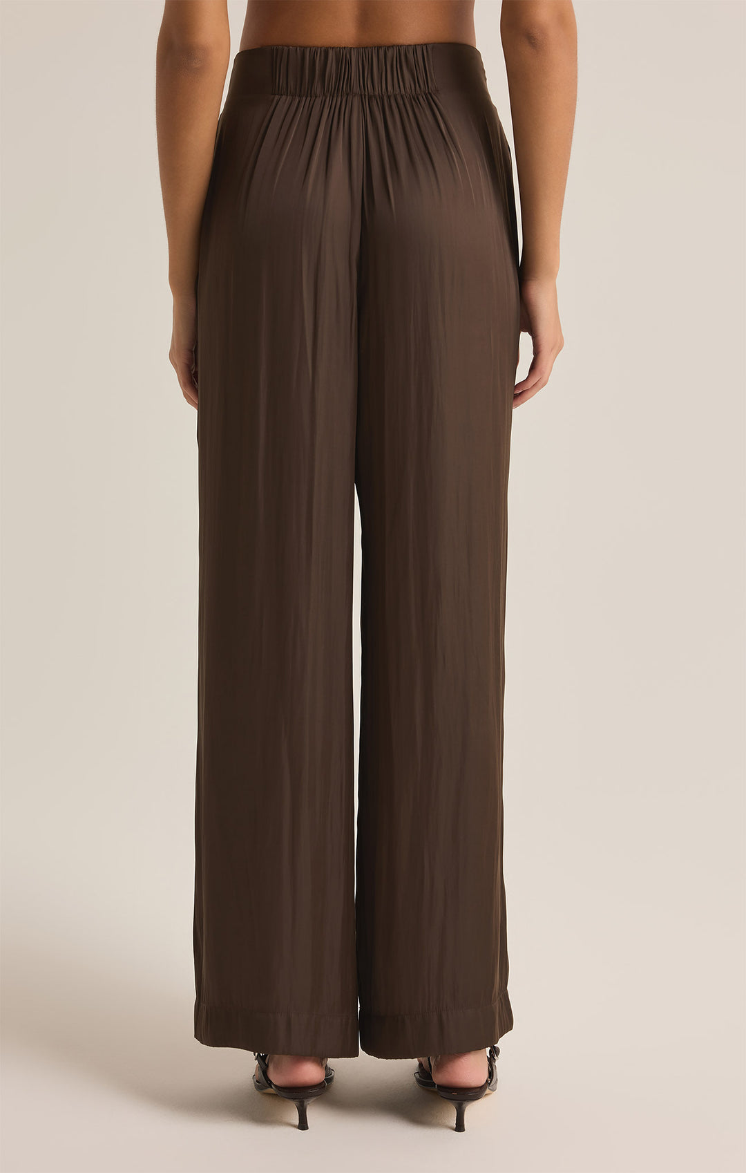 Z Supply Lisse Wide Leg Pant | Dark Chocolate