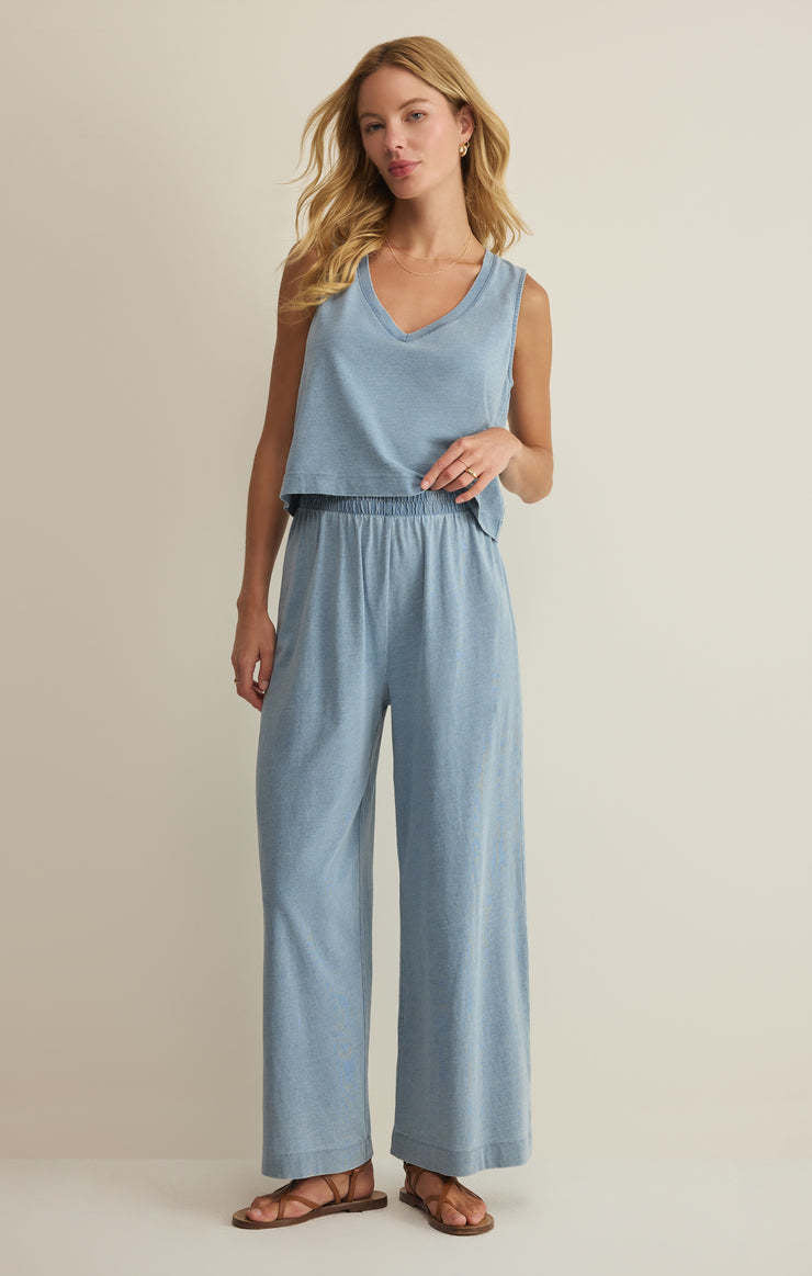 Z Supply Scout Jersey Denim Pant | Ocean Air Indigo