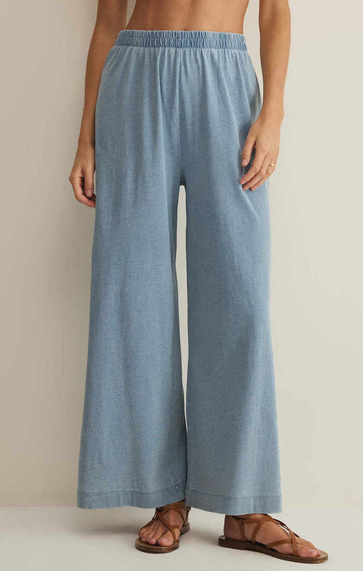 Z Supply Scout Jersey Denim Pant | Ocean Air Indigo