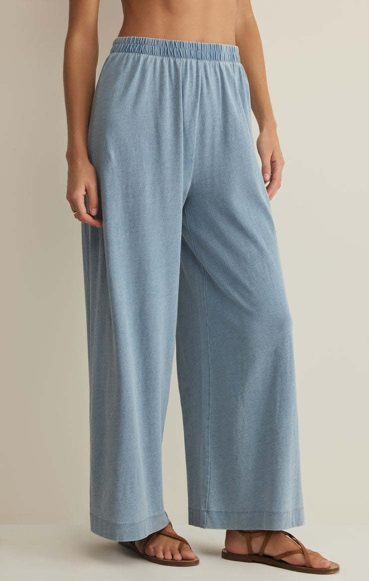 Z Supply Scout Jersey Denim Pant | Ocean Air Indigo