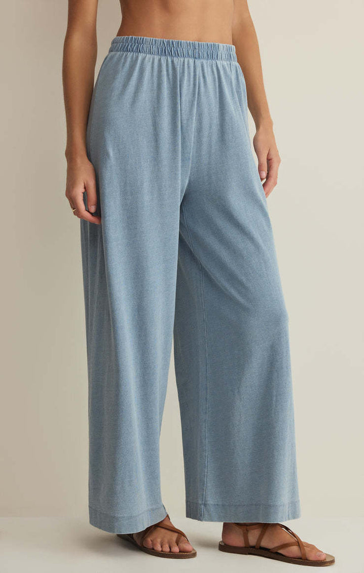 Z Supply Scout Jersey Denim Pant | Ocean Air Indigo