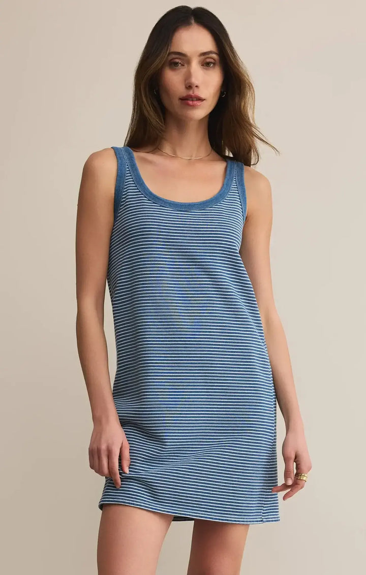 Z Supply Mathis Striped Mini Dress | Vintage Indigo