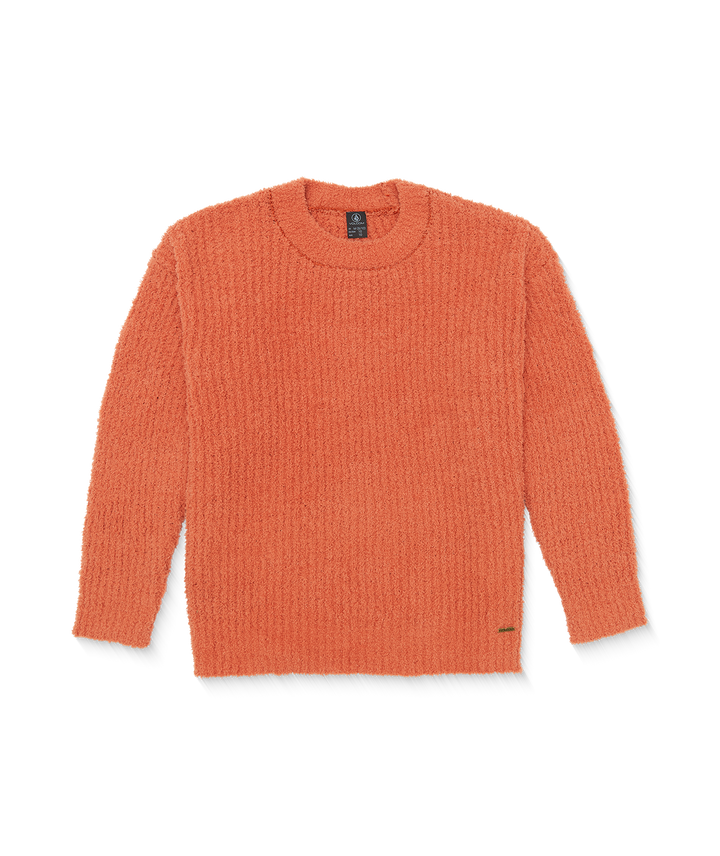 Volcom Lil Softie Sweater (Youth) | Burnt Orange