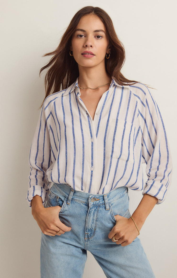 Z Supply Perfect Line Top | Palace Blue